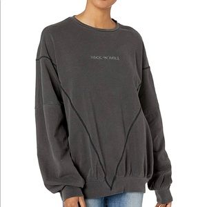 Betsey Johnson rock n roll crewneck